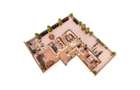Apartament 3 camere tip penthouse