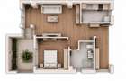 2 camere decomandat, Curte privata 52 mp, Centrala proprie, Metrou Lam - 3
