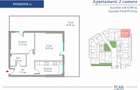 2 camere 52 mp+42 mp terasa, parter, Bloc finalizat, centrala, bucatarie inchisa