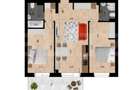 Apartament 3 camere, 64mp, Semifinisat, Parcare + Boxa, zona - 3