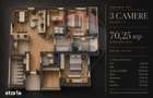 Apartament 3 camere, 70,25 mp utili, 2 bai + balcon | Tractorul - 3