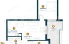 Apartament 3 camere, orientare S-V , etaj intermediar, zona Intre Lacuri - 2
