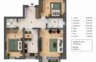 Apartament 3 camere, 2 bai , 72 mp + 4 mp terasa - 1