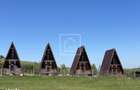 Teren 829 mp autorizatie de constructie 4 cabanute A-frame in Tocile
