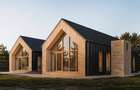 Casa individuala superba, cu arhitectura scandinava, moderna - langa padure, teren generos
