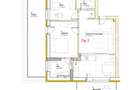 Apartament cu 3 camere, 55,51 mp, terasa 57,52 mp, balcon, z - 2