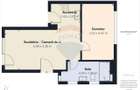 Apartament la parter ce are curte proprie , 2 camere in Bloc nou - 20