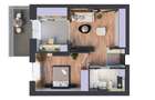 Studio dublu 2B | HILS Titanium | Ansamblu rezidential nou - 3