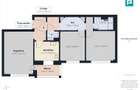 Apartament decomandat cu 3 camere, etaj II,  Alfa