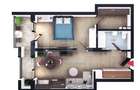 Apartament 2 camere, finisat, terasa, CF, parcare, boxa, Zona Vivo - 1
