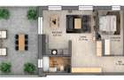 Penthouse cu 3 cam 130mp, Str D-na Stanca Selimbar Mall-Orhideea