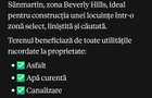 Teren intravilan, 877 mp Sanmartin (zona Beverly Hills) - toate utilitatile pe proprietate - 3