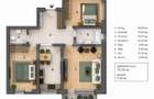 Apartament 3 camere, 2 bai , 72 mp + 4 mp terasa - 1