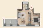 Apartament 2 camere Bloc nou-Incalzire in pardoseala -Terasa 9mp -S1 - 1