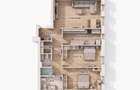 Apartament in Pipera la parter cu 4 camere, curte privata de 30 mp ?i - 10