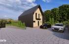 Casa timber frame la rosu 130mp P+M, 940mp teren. Priveliste deosebita