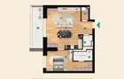 2T: Apartament luminos de 2 camere, 12 mp balcon, KronenPark Residences
