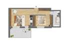 Apartament nou cu 2 camere, 56mp, etaj 1, cu garaj sub bloc - 1