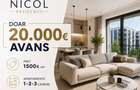 Apartamente 1,2,3 Camere, Doar 20.000 avans, Rate La dezvoltator - 1