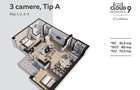 Apartament cu 3 camere semidecomandat în Pipera - 1