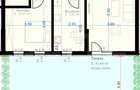Apartament cu 2 camere, decomandat, 52 mp utili, gradina de - 1
