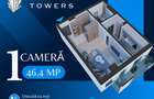 Adamant Towers | apartament 1 camera | tip 1C | decomandat - 10