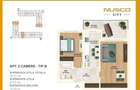 Apartament cu 2 camere Nusco City, Faza 1, BL. C - 1