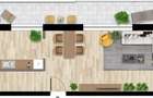 Apartament 3 CAM, SU 82.13MP, 1 TERASA, 2 BAI zona INTRE LACURI - 1
