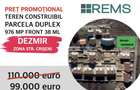 Teren Construcții intravilan de 976 mp, în Dezmir - 1