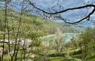 Teren vedere panoramică lac Paltinu si dealuri împădurite in Valea Doftanei - 1