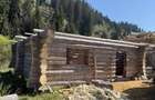 Casa din lemn rotund 100mp in faza de constructie cu relocare inclusa in pret - 3