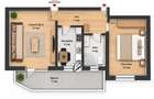 Apartament 2 camere, decomandat, balcon si parcare, Vlahuta - Florilor,  Brasov - 7