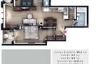 Apartament 3 camere, 2 bai, 2 balcoane, CF parcare subterana, boxa, Zona Vivo - 1