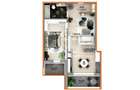 Apartament 2 camere, intabulat, finisat la cheie (NCL-37D-Mo-ap.5) - 1