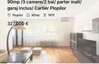 90mp /3 camere/2 bai/ parter inalt/ garaj inclus/ Cartier Plopilor - 1