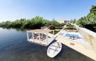 Vilă noua mediteraneană, cartier cu ponton la lac, peninsula Balotesti - 13