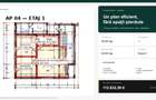 Apartament eficient compartimentat, 3 camere, etajul 1 - 2