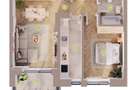 Apartament cu 2 camere. Harmony in interiorul cartierului Cosmopolis