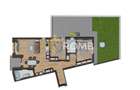 Apartament 3 camere, 90 mp, 2 băi, grădină proprie, zona VIVO