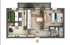 Apartament mobilat modern, 2 camere, gradina - 3