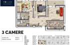 Apartament 3 camere mobilat cu parcare inclusa - 1