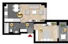 Design modern Ap 2 Camere Incalzire in Pardoseala Ansamblu Nou Rahova