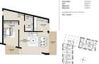 Apartament 2 camere, 61 mp, semifinisat, zona Rivus! - 1