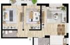 Apartament 3 camere, 70 mp, 2 bai, constructie noua, zona Iu - 5