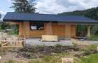Casa moderna din lemn 3 camere, 60 mp, utilata, mobilata, zona Plaiu S - 2