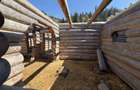 Casa din lemn rotund 100mp in faza de constructie cu relocare inclusa in pret - 4