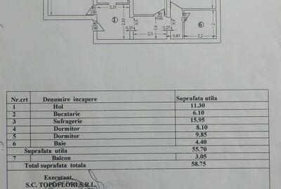 Apartament cu 3 camere decomandat în Tineretului