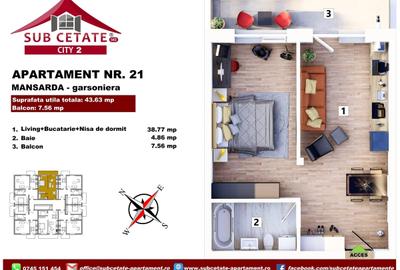 Apartament semidecomandat în Central - 3