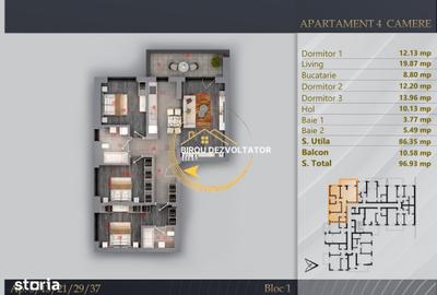 Apartament cu 4 camere în Theodor Pallady