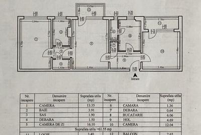 Apartament cu 3 camere semidecomandat în Podu Roș - 1